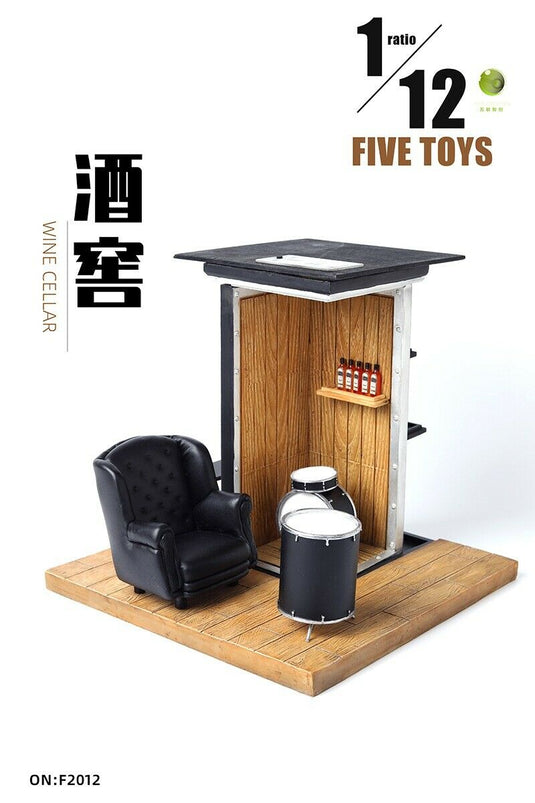 1/12 - The Wine Cellar Scene w/Sofa & Drum Kit Diorama - MINT IN BOX