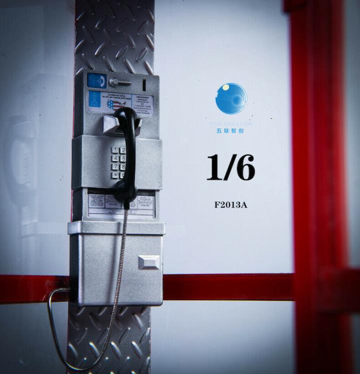 Load image into Gallery viewer, Light-Up Black Telephone Booth - MINT IN BOX
