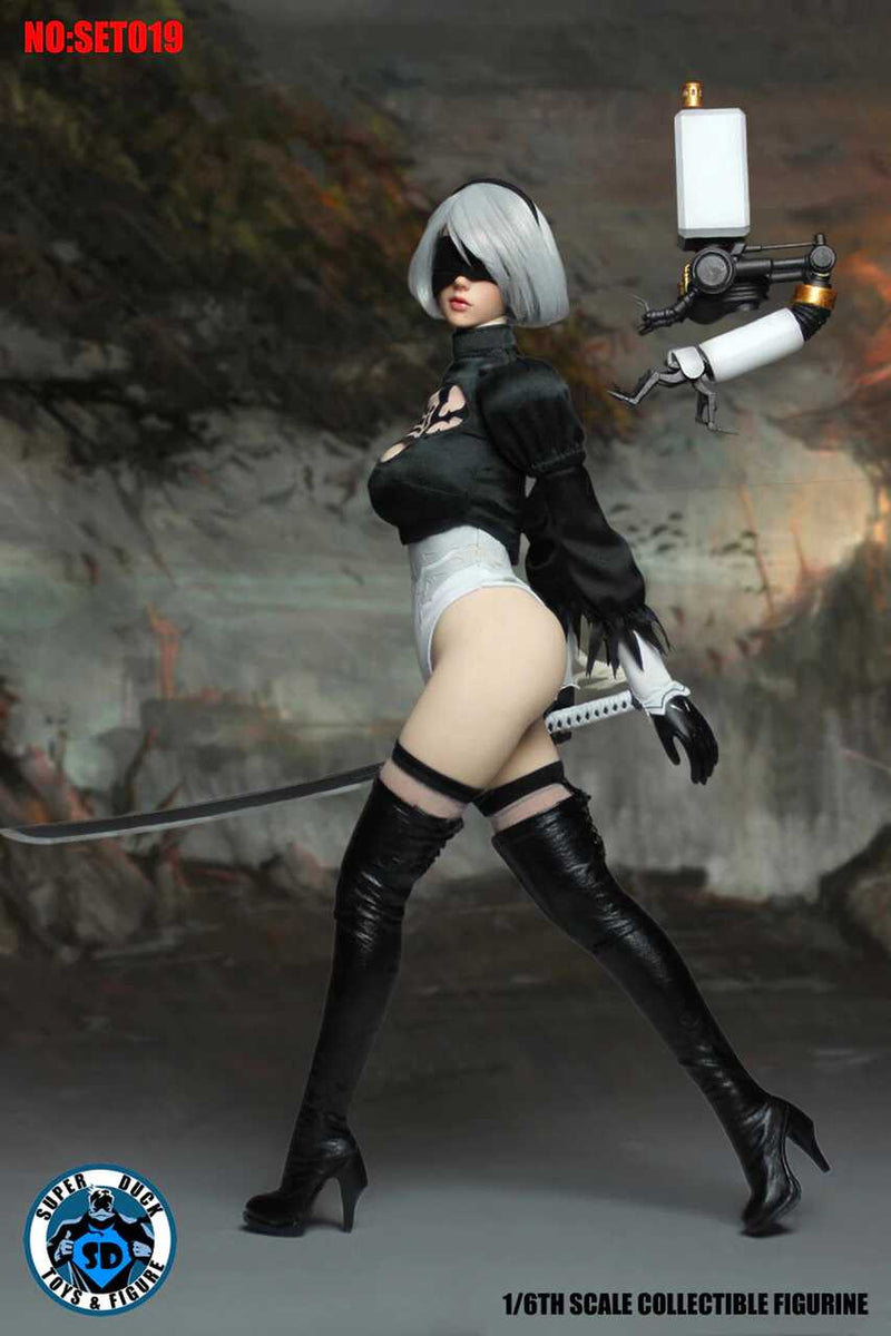 Load image into Gallery viewer, Cyborg 2B - Black Top Shirt
