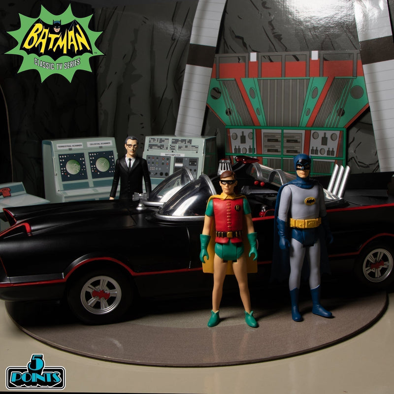 Load image into Gallery viewer, 3.75" - 1966 5-Point Batman - Batmobile Minifigure w/Accessories
