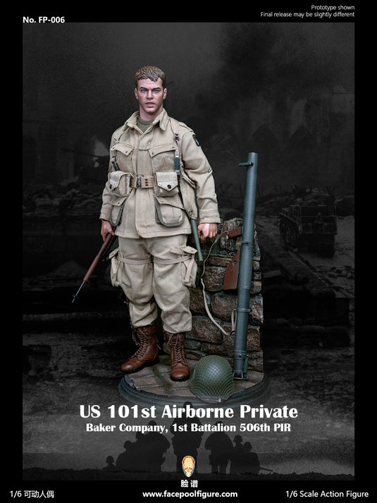 US 101st Airborne Private Baker - Base Diorama Figure Stand