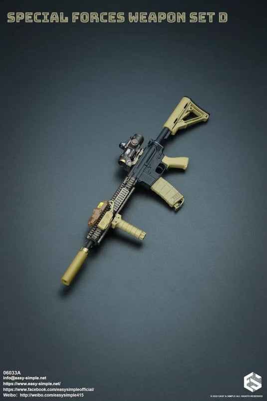 Special Forces - Black & Tan M4 Rifle w/60 Round Magazine