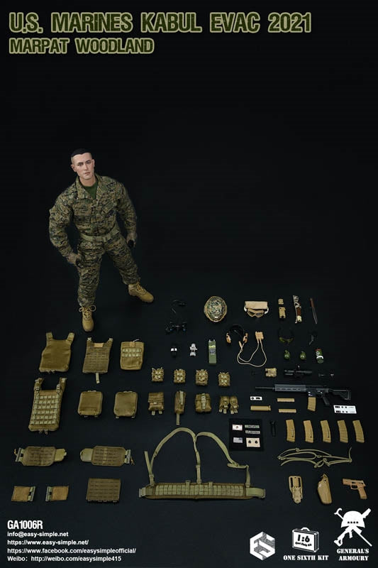 US Marines Kabul Evac 2021 - Male Base Body w/Head Sculpt
