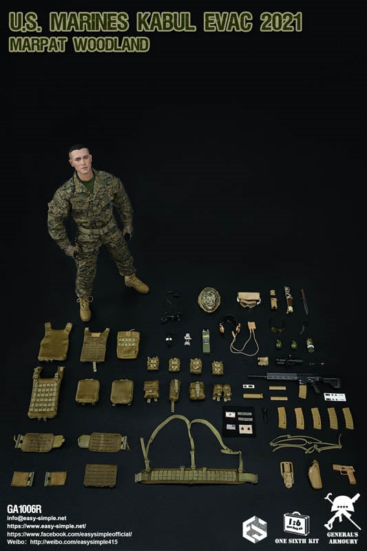 Load image into Gallery viewer, US Marines Kabul Evac 2021 - Male Head Sculpt
