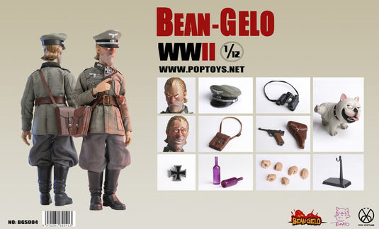 1/12 - WWII Bean-Gelo - Brand - Red Alcohol Bottle