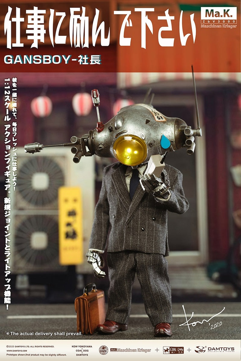 Load image into Gallery viewer, 1/12 - Gansboy - Light Up Head Sculpt (Batteries Not Included)
