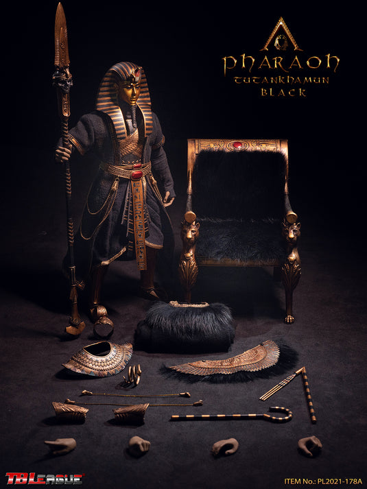 Pharaoh Tutankhamun (Black) - Black & Gold Like Spear