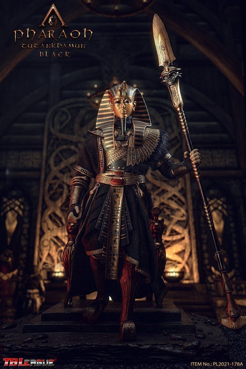 Load image into Gallery viewer, Pharaoh Tutankhamun (Black) - Black Wired Cape
