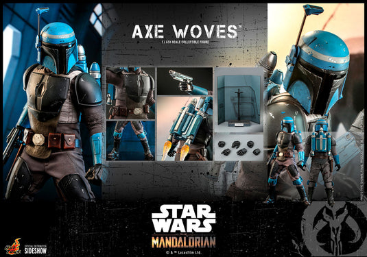 Star Wars The Mandalorian Axe Woves - Base Figure Stand w/Diorama