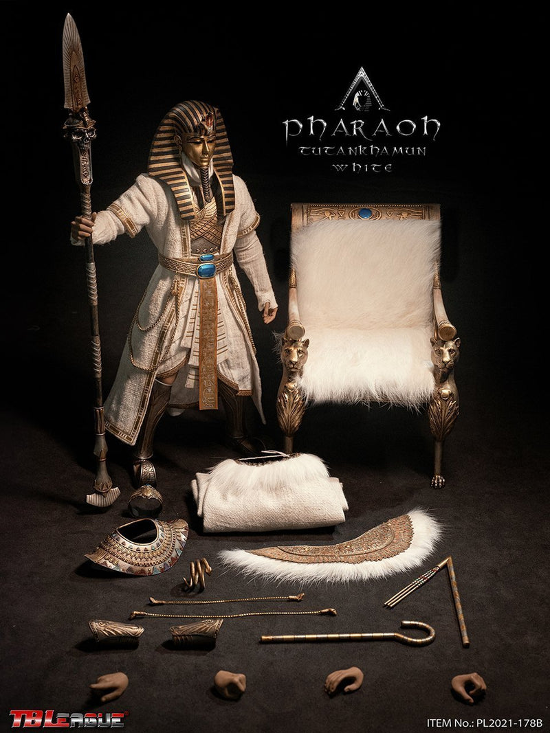 Load image into Gallery viewer, Pharoah Tutankhamun (White) - White Tunic
