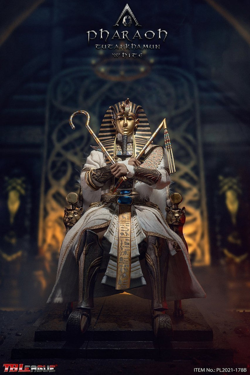Load image into Gallery viewer, Pharoah Tutankhamun (White) - White Tunic
