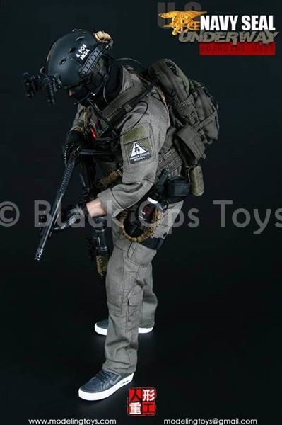 U.S. Navy Seal - Boarding Unit - Black FAST Helmet w/Light