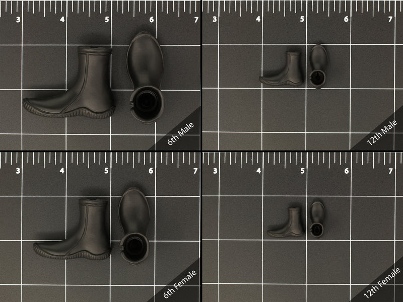 Load image into Gallery viewer, 1/6 or 1/12 - Custom 3D - Diving Boots (Peg Type)
