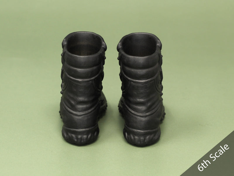Load image into Gallery viewer, 1/6 or 1/12 - Custom 3D - Armored Boots (Peg Type)
