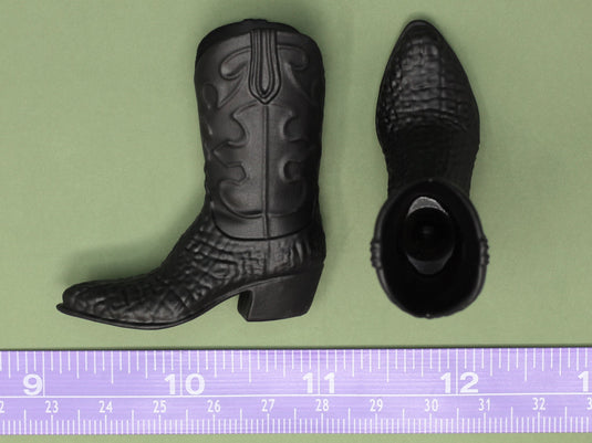 1/6 or 1/12 - Custom 3D - Snakeskin Cowboy Boots (Peg Type)
