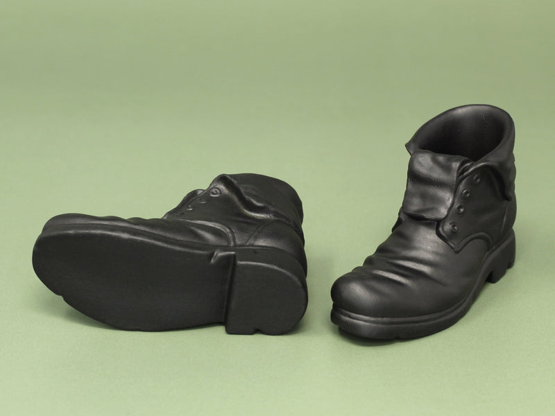 Load image into Gallery viewer, 1/6 or 1/12 - Custom 3D - Fold Over Military Boot (Peg Type)
