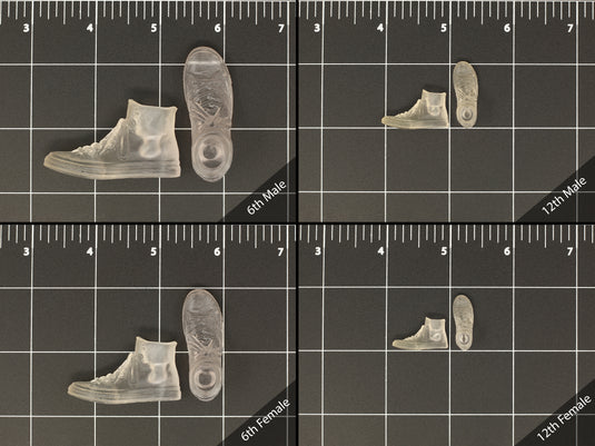 1/6 or 1/12 - Custom 3D - Constar Hightops (Peg Type)