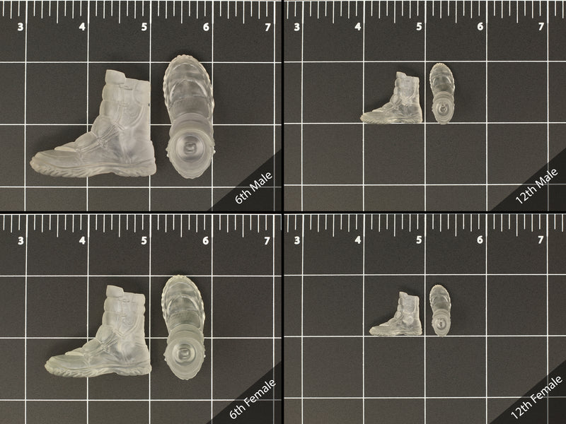 Load image into Gallery viewer, 1/6 or 1/12 - Custom 3D - Armored Boots (Peg Type)
