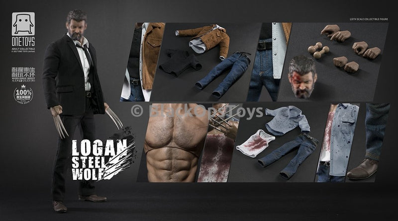 Load image into Gallery viewer, X-Men Logan Wolverine Steel Wolf Blood Stained Male Head Sculpt
