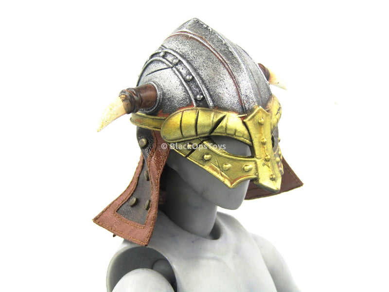 Load image into Gallery viewer, Viking Vanquisher - Berserker Bull Helmet
