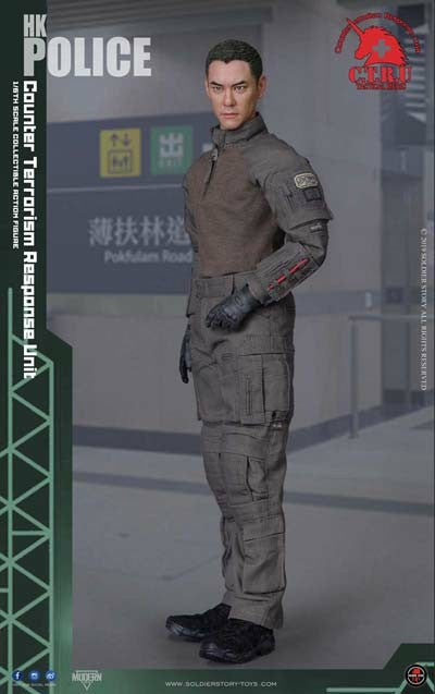 Load image into Gallery viewer, HKP CTRU - Asian Male Base Body w/Complete Uniform &amp; Head Sculpt
