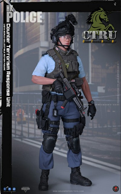 Load image into Gallery viewer, Hong Kong CTRU - Wolf Grey MOLLE Plate Carrier Vest w/Pouch Set
