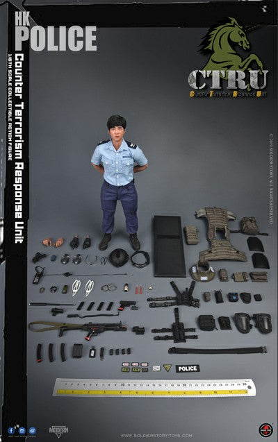 Load image into Gallery viewer, Hong Kong CTRU - Wolf Grey MOLLE Plate Carrier Vest w/Pouch Set
