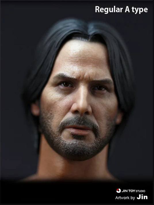 Johnathan Flame - Male Head Sculpt w/Relaxed Hair - MINT IN BOX