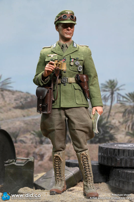WWII - German Afrika Korps - Green Military Coat