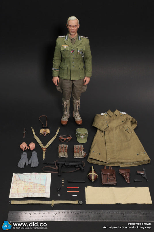 WWII - German Afrika Korps - Green Military Coat