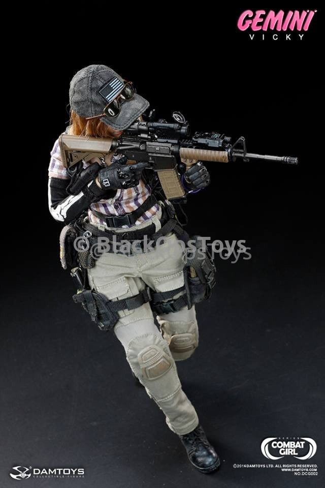 Load image into Gallery viewer, Rare Combat Girl Series Female PMC GEMINI - VICKY Mint in Box
