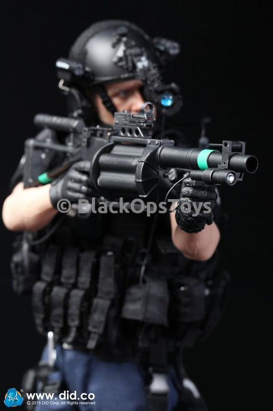 LAPD SWAT - Black Dual Cell Stick Mag Pouch w/Magazine Set