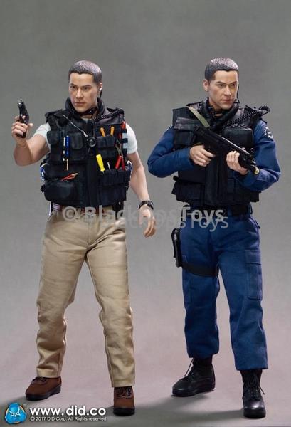 Load image into Gallery viewer, Speed - LAPD SWAT - Black Combat Vest w/Hook &amp; Loop Pouch Set
