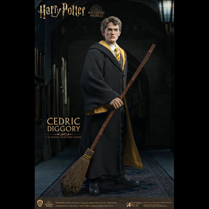 Load image into Gallery viewer, Harry Potter - Cedric Diggory - Black Pants w/Yellow Stripe
