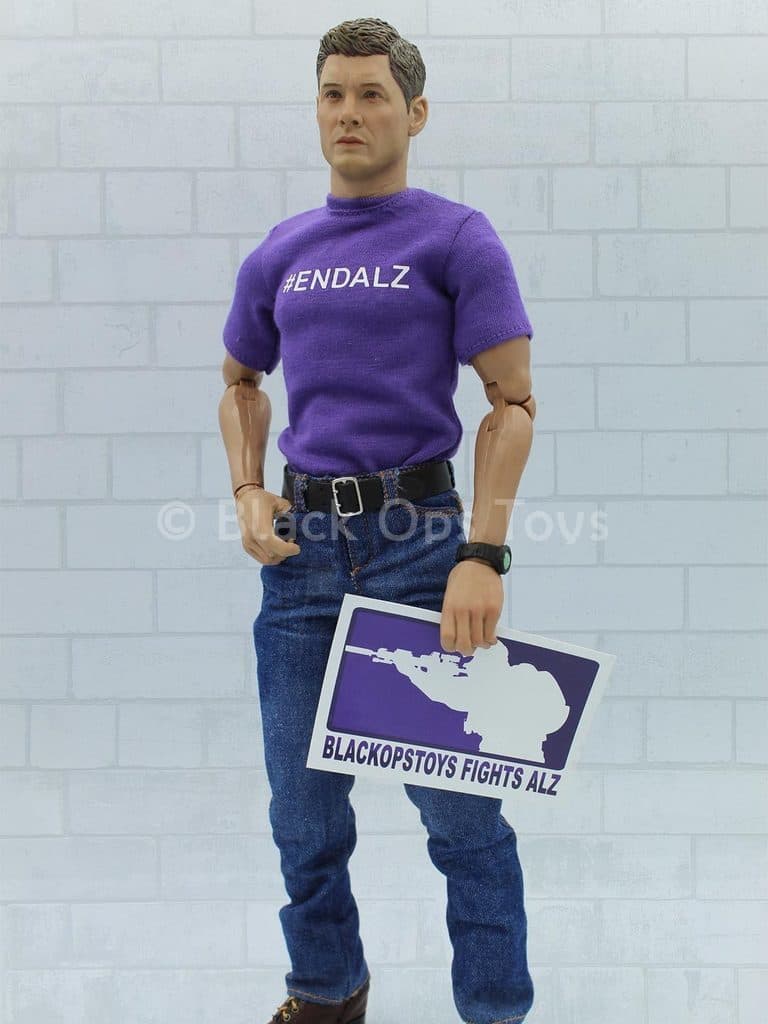 Load image into Gallery viewer, #ENDALZ Purple &amp; Grey T-Shirt Double Pack
