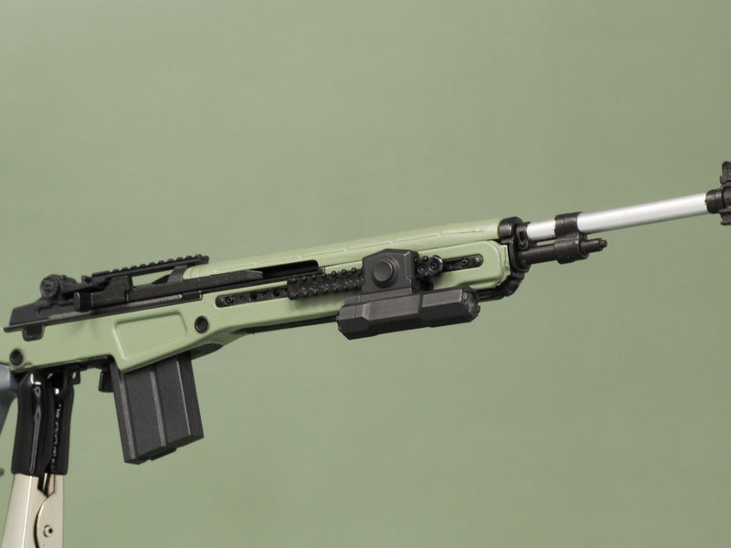 Load image into Gallery viewer, 1/6 - Custom - Modular M14 EBR Rifle Set w/Custom Magnetic Attachments (GREEN)
