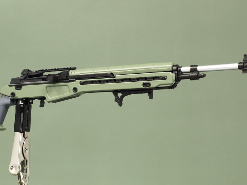 Load image into Gallery viewer, 1/6 - Custom - Modular M14 EBR Rifle Set w/Custom Magnetic Attachments (GREEN)

