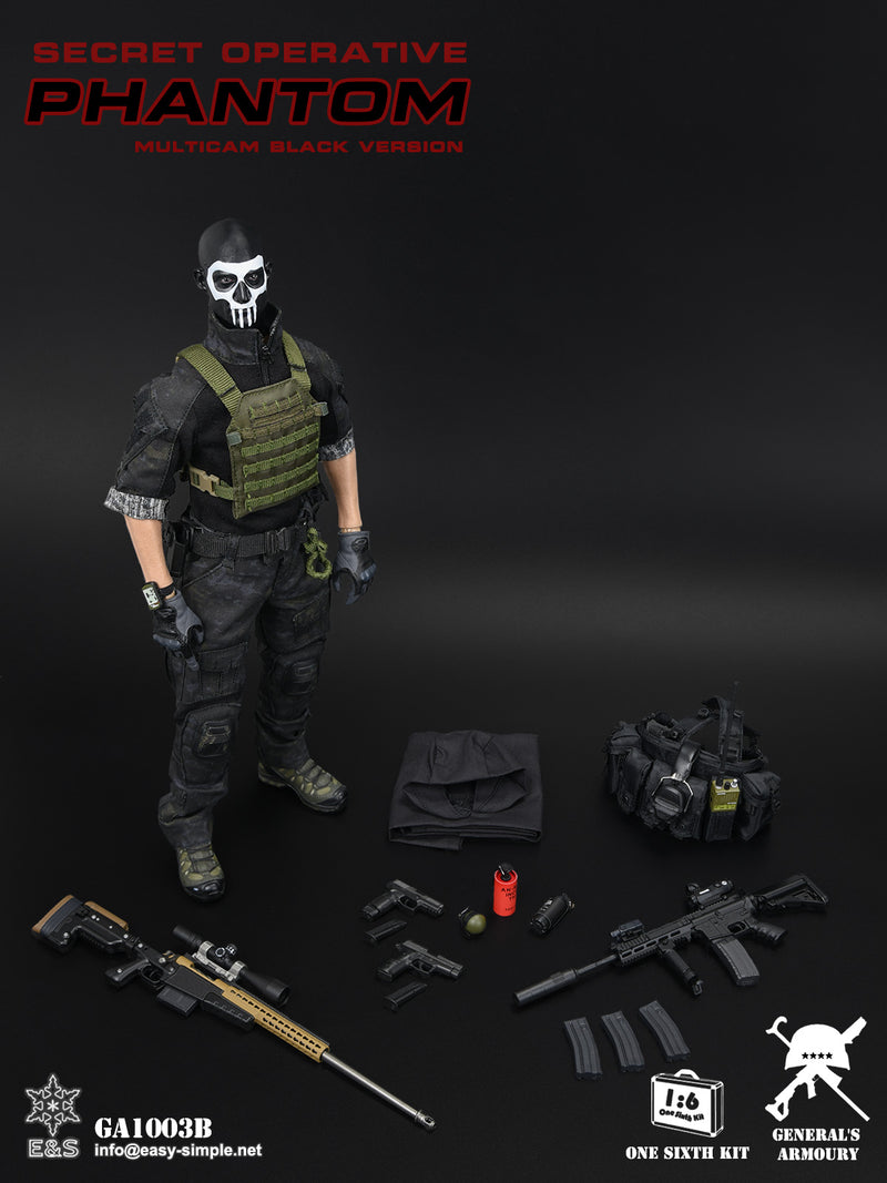 Load image into Gallery viewer, Secret Operative Phantom Black Multicam Version - MINT IN BOX
