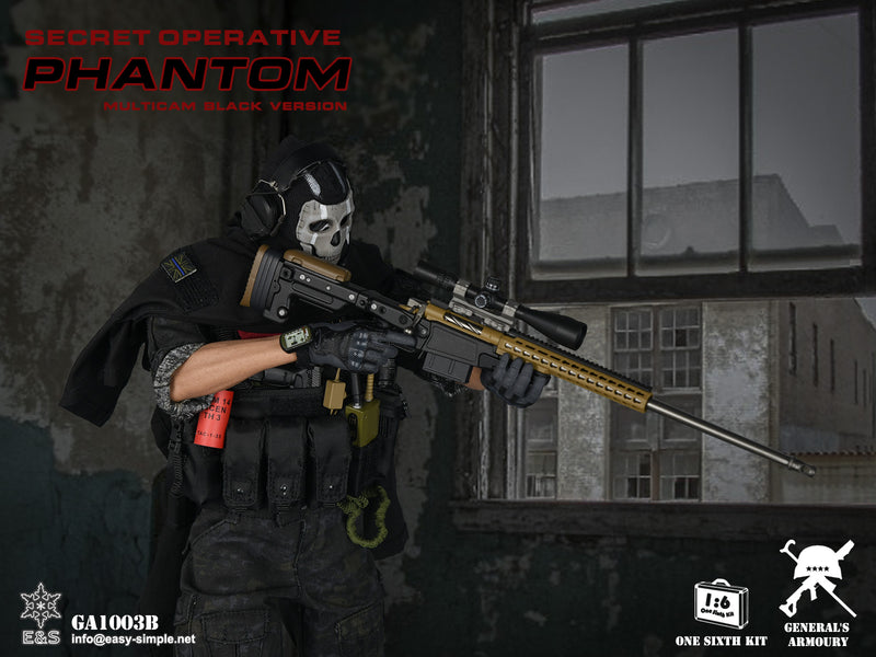 Load image into Gallery viewer, Phantom Black Multicam Version - Male Body w/Painted Head Sculpt
