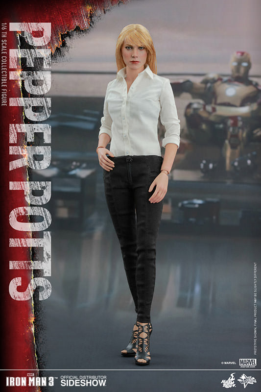 Load image into Gallery viewer, Iron Man 3 - Pepper Pots - White Shirt w/Black Pants
