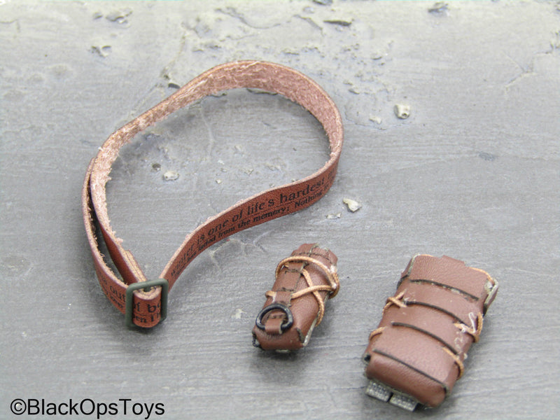 Load image into Gallery viewer, Bee Girl Beautiful Stinger - Brown Leather Like Belt w/Pouches
