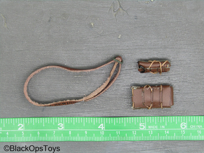 Load image into Gallery viewer, Bee Girl Beautiful Stinger - Brown Leather Like Belt w/Pouches
