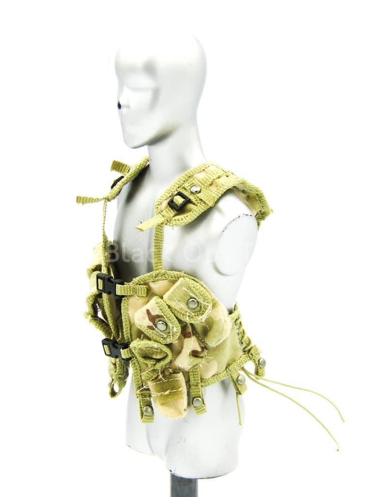 Load image into Gallery viewer, VEST - Desert Camo Chest Rig w/Pouches
