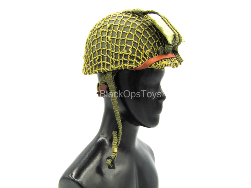 Load image into Gallery viewer, WWII - 101st Airborne - Metal Helmet w/First Aid Pack
