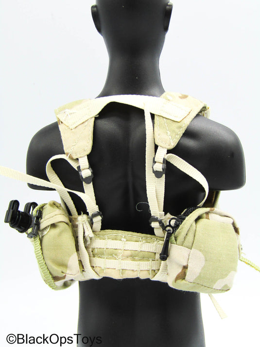 3C Desert Camo Combat Vest w/MOLLE Pouches