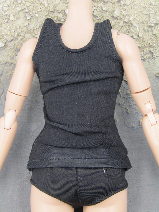 Laura Croft - Black Tank Top & Shorts