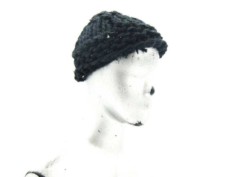 Load image into Gallery viewer, Female Soldier - Black Knit Beanie
