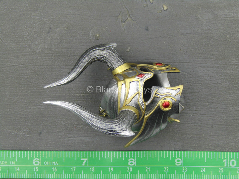 Load image into Gallery viewer, Knight Of Fire - Silver Ver - Helmet
