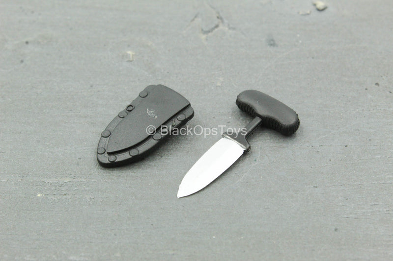 Load image into Gallery viewer, CIA Operative - Black Punch Knife w/Sheath
