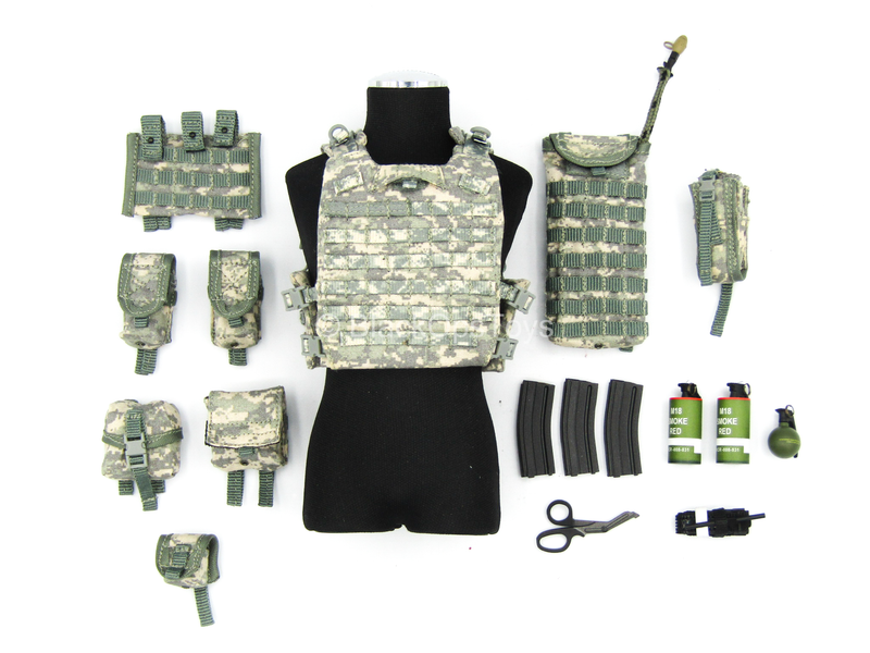 Load image into Gallery viewer, US Army Rifleman UCP - ACU Body Armor Vest w/Pouch Set
